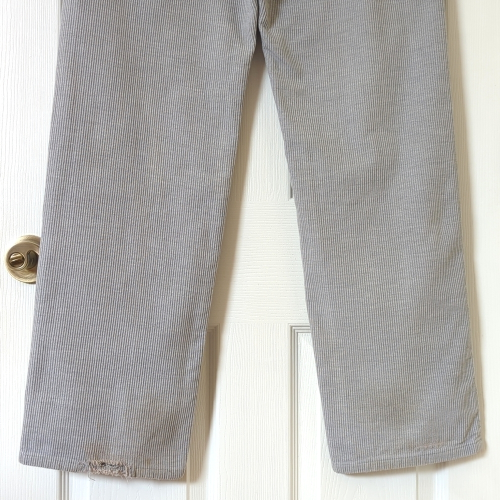 DKNY Jeans Y2K Vintage Classic Corduroy Relaxed Fit Straight Leg Pants Gray 34 - Picture 7 of 14